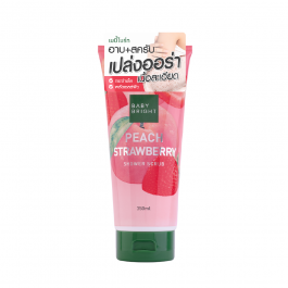 Muối Tẩy Da Chết Toàn Thân Đào Và Dâu Tây Baby Bright Peach Strawberry Shower Scrub 350ml