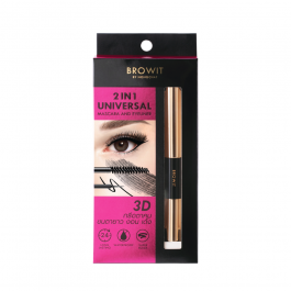 Mascara Và Bút Kẻ Mắt 2 Trong 1 Browit 2 In 1 Universal Mascara And Eyeliner #Jet Black 4g + 4g