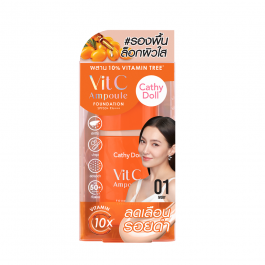 Kem Nền Sáng Da Mờ Thâm Cathy Doll Vit C Ampoule Foundation SPF50+ PA+++ 30g