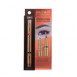 Bút sáp mắt và kẻ mắt 2in1 Browit Eyemazing Shadow and Liner 0.60g + 0.85ml #Bridal Pink Gold