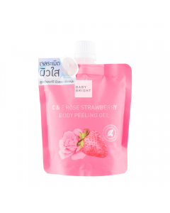Gel Tẩy Da Chết Toàn Thân Hoa Hồng Và Dâu Baby Bright C & E Rose Strawberry Body Peeling Gel 200ml