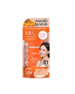 Kem Nền Sáng Da Mờ Thâm Cathy Doll Vit C Ampoule Foundation SPF50+ PA+++ 30g