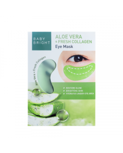 Mặt nạ giảm thâm quầng mắt Baby Bright Aloe Vera & Fresh Collagen Eye Mask 1Pair  