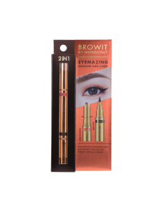 Bút sáp mắt và kẻ mắt 2in1 Browit Eyemazing Shadow and Liner 0.60g + 0.85ml #Bridal Pink Gold