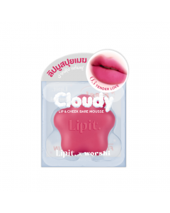 Son Kem Bùn Và Má Hồng Lip It X Worshi Cloudy Lip & Cheek Bare Mousse 4.5g