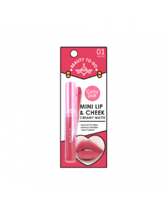 Son sáp má hồng mini Cathy Doll Beauty To Go Lip & Cheek Creamy Matte 0.6g 